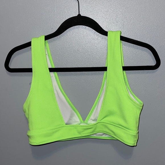 CUTE SUMMER BIKINI TOP/ NEON GREEN - Picture 2 of 3